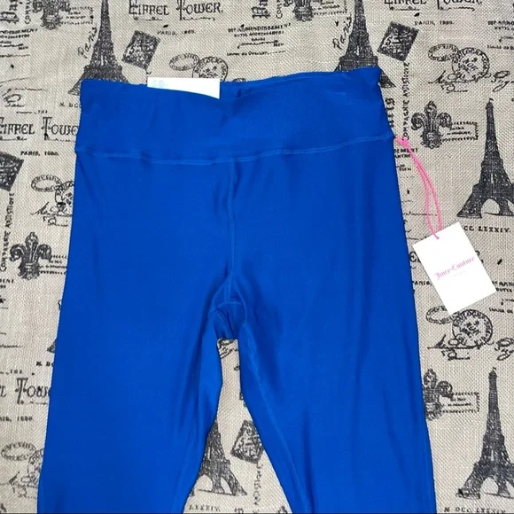 Juicy Couture NWT! Sport Moody Blue Mesh Inserts Essential Legging Size L - Picture 4 of 13